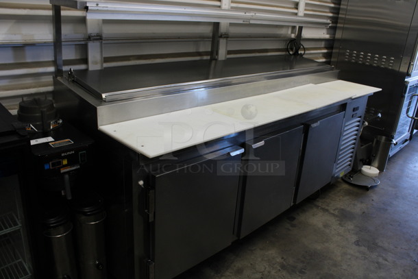 Kairak Model KBP-91S Stainless Steel Commercial Prep Table w/ Over Shelf on Commercial Casters. 115 Volts, 1 Phase. 91x34x58. Tested and Working! - Image 4 of 9
