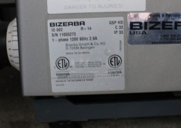 2014 Bizerba Model GSP HD Stainless Steel Commercial Countertop Meat Slicer. 120 Volts, 1 Phase. 29x24x26. Tested and Working! - Image 4 of 5