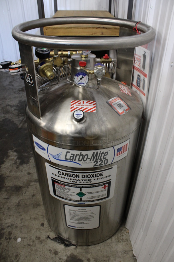 Chart Carbo-Mite 220 Stainless Steel Carbon Dioxide Tank. 24x20x43
