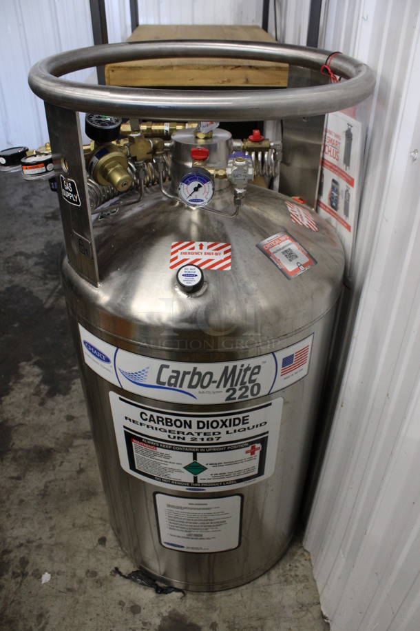 Chart Carbo-Mite 220 Stainless Steel Carbon Dioxide Tank. 24x20x43 - Image 1 of 5