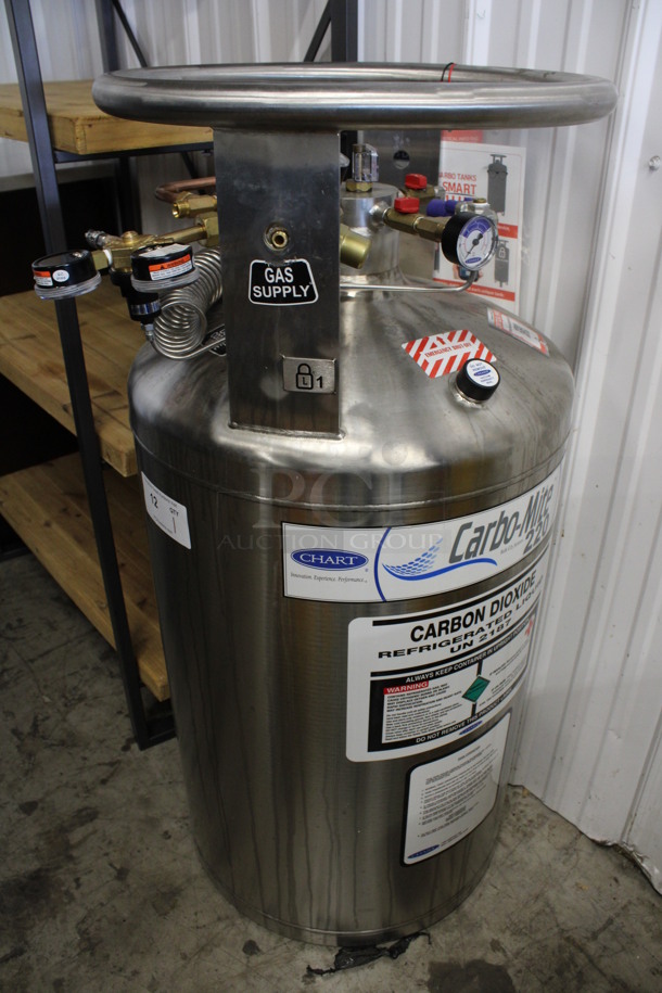 Chart Carbo-Mite 220 Stainless Steel Carbon Dioxide Tank. 24x20x43 - Image 2 of 5