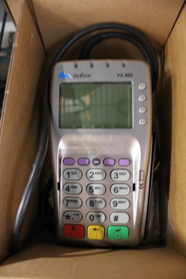 3 IN ORIGINAL BOX! VeriFone Model VX 805 Credit Card Readers. 3.5x6x2. 3 Times Your Bid! - Image 1 of 3