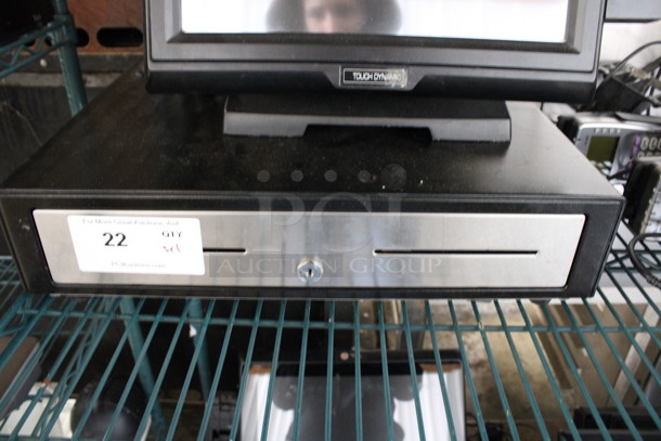 ALL ONE MONEY! Lot of Touch Dynamic 15" POS Monitor and Metal Cash Drawer - Image 4 of 5