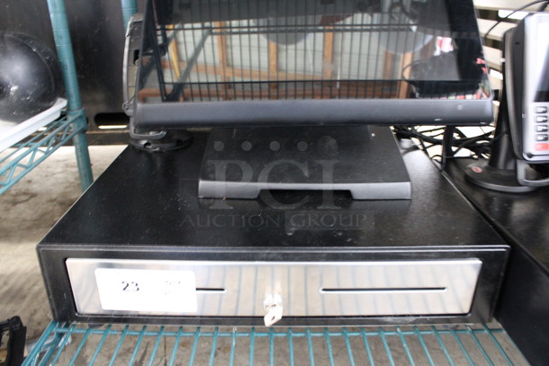 ALL ONE MONEY! Lot of Touch Dynamic 15" POS Monitor and Metal Cash Drawer - Image 3 of 4