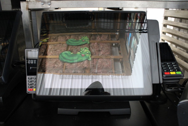 ALL ONE MONEY! Lot of Touch Dynamic 15" POS Monitor, VeriFone Credit Card Reader and Metal Cash Drawer - Image 2 of 4