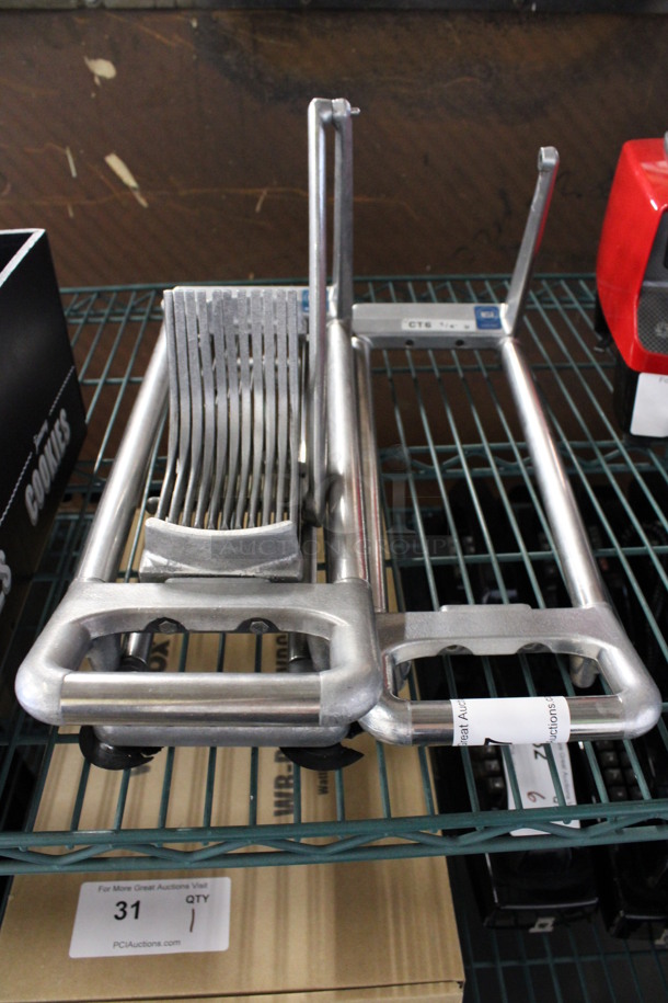 Metal Countertop Vegetable Cutter w/ Extra Metal Arm. 6x17x10 - Image 1 of 3