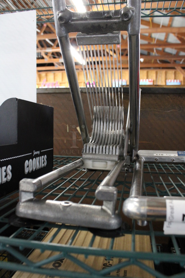 Metal Countertop Vegetable Cutter w/ Extra Metal Arm. 6x17x10 - Image 3 of 3