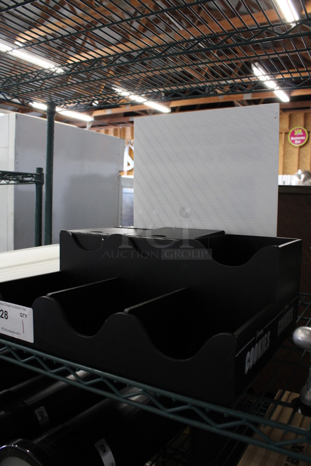 Black Poly 6 Compartment Bin. 16x13x16 - Image 3 of 3