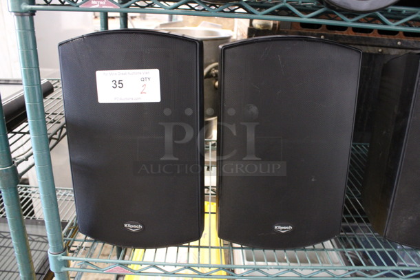 2 Klipsch Speakers. 9x11x15. 2 Times Your Bid!