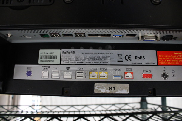 Touch Dynamic Model Pulse J1900 15" POS Monitor w/ Credit Card Reader - Image 3 of 3