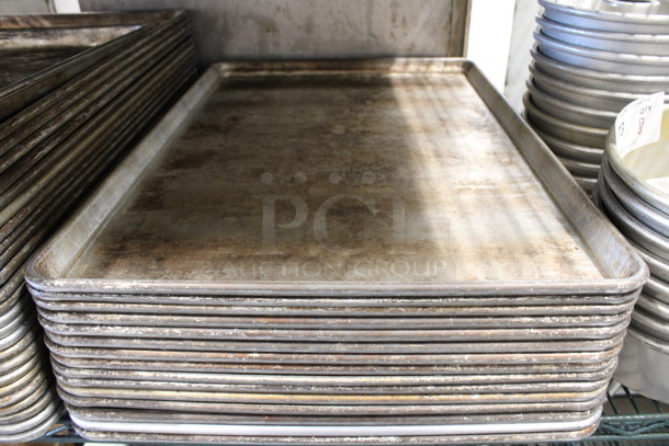 12 Metal Full Size Baking Pans. 18x26x1. 12 Times Your Bid! - Image 1 of 6