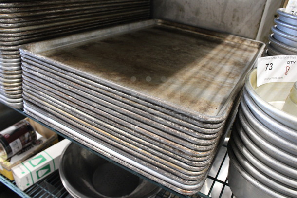 12 Metal Full Size Baking Pans. 18x26x1. 12 Times Your Bid! - Image 3 of 6