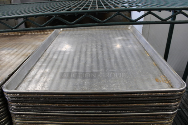 12 Metal Full Size Baking Pans. 18x26x1. 12 Times Your Bid! - Image 4 of 6