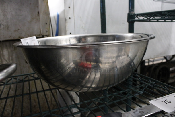 2 Metal Bowls. 16.5x16.5x5.5. 2 Times Your Bid! - Image 2 of 2