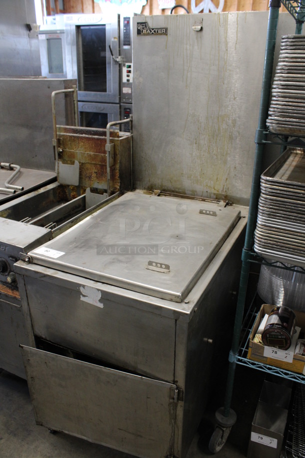 Baxter Model SP155G-M1826 Stainless Steel Commercial Natural Gas Powered Floor Style Donut Fryer. 70,000 BTU. 25.5x40x67.5 - Image 3 of 8