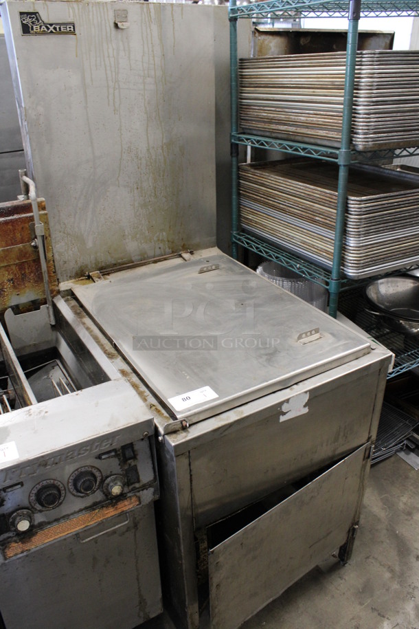 Baxter Model SP155G-M1826 Stainless Steel Commercial Natural Gas Powered Floor Style Donut Fryer. 70,000 BTU. 25.5x40x67.5 - Image 4 of 8