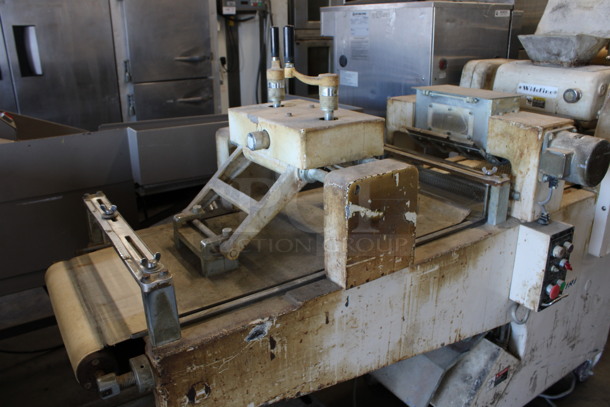 Oshikiri Widefine Metal Commercial Floor Style Dough Sheeter on Commercial Casters. 208-250 Volts, 3 Phase. 71x30x61.5 - Image 2 of 7
