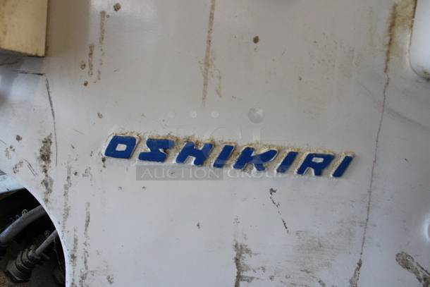 Oshikiri Widefine Metal Commercial Floor Style Dough Sheeter on Commercial Casters. 208-250 Volts, 3 Phase. 71x30x61.5 - Image 6 of 7