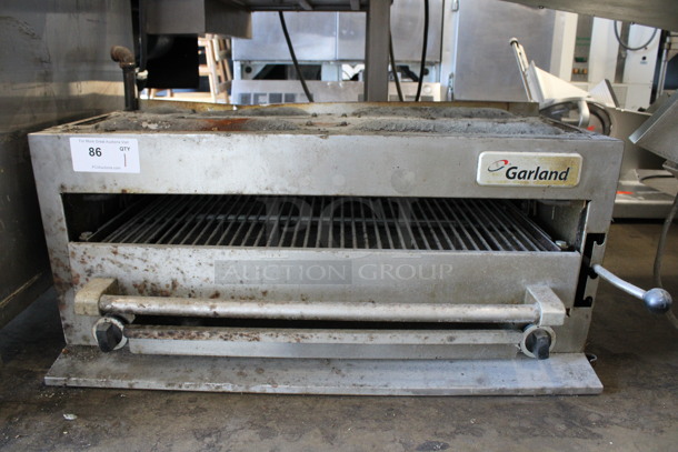 LATE MODEL! Garland Stainless Steel Commercial Natural Gas Powered Cheese Melter. 34x24x17