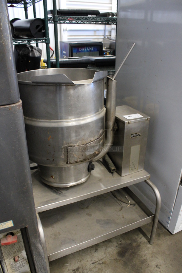 Groen Model TDB/7-40 Stainless Steel Commercial Electric Powered 40 Gallon Tilting Steam Kettle on Stand. 208 Volts, 3 Phase. 29x24x45 - Image 3 of 7