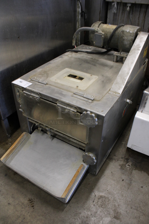 Moline Stainless Steel Commercial Countertop Dough Sheeter. 208 Volts, 1 Phase. 21x38x27 - Image 3 of 5