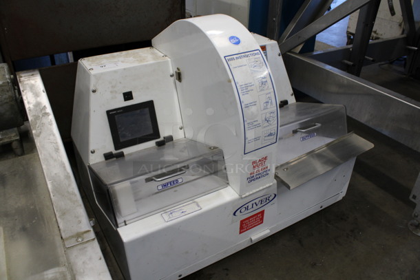 Oliver Model 2005 Metal Commercial Countertop Double Bread Loaf Slicer. 115 Volts, 1 Phase. 36x24x30. Tested and Working! - Image 2 of 6