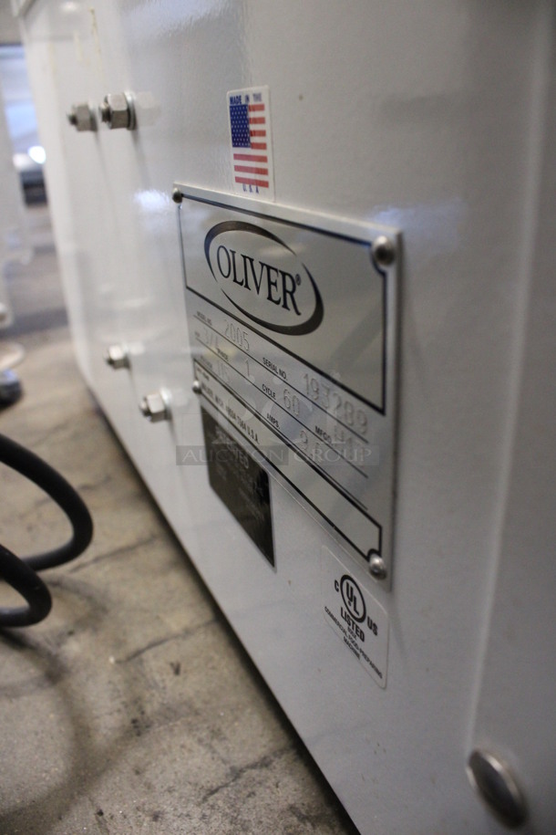 Oliver Model 2005 Metal Commercial Countertop Double Bread Loaf Slicer. 115 Volts, 1 Phase. 36x24x30. Tested and Working! - Image 6 of 6
