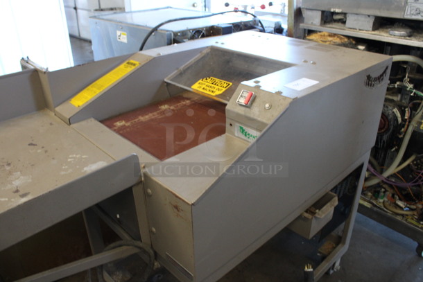 Allegheny Model CJ-65 Metal Commercial Floor Style Heavy Duty Paper Metal Shredder on Commercial Casters. 220 Volts. 75x32x42.5 - Image 3 of 8