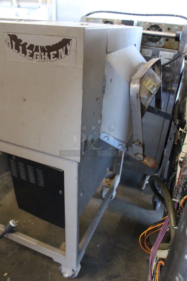 Allegheny Model CJ-65 Metal Commercial Floor Style Heavy Duty Paper Metal Shredder on Commercial Casters. 220 Volts. 75x32x42.5 - Image 7 of 8