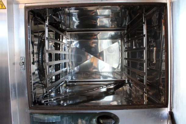 2 Rational 5Senses Stainless Steel Commercial Combitherm Self Cooking Center Convection Ovens on Commercial Casters. Top Model: SCC WE 62. Bottom Model: SCC WE 102. 480 Volts, 3 Phase. 42x40x73. 2 Times Your Bid! - Image 4 of 9