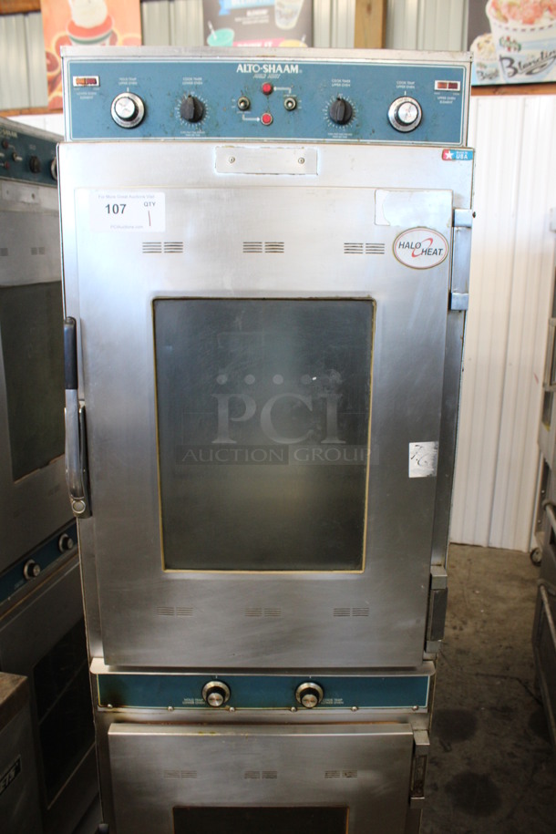 Alto Shaam Model 1000-TH/I DELUXE Stainless Steel Commercial Cook N Hold Oven on Commercial Casters. 208-240 Volts. 23x30x76.5 - Image 3 of 9