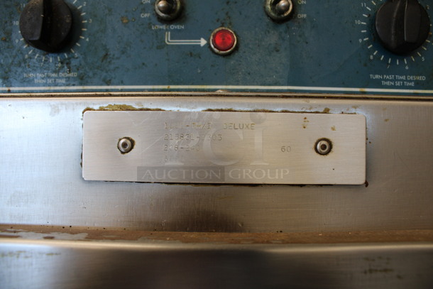 Alto Shaam Model 1000-TH/I DELUXE Stainless Steel Commercial Cook N Hold Oven on Commercial Casters. 208-240 Volts. 23x30x76.5 - Image 5 of 9