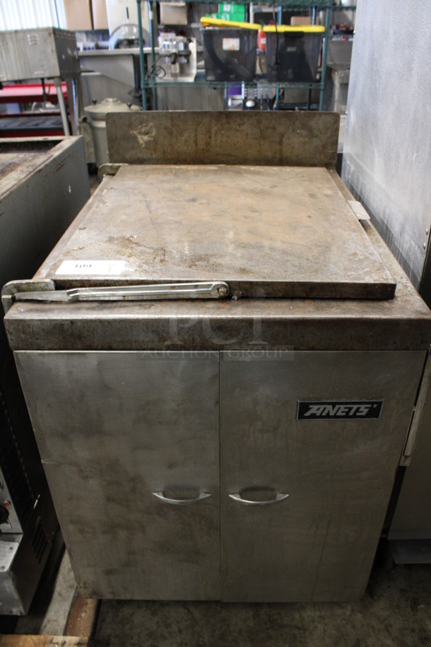 Anets Metal Commercial Natural Gas Powered Donut Fryer. 76,000 BTU. 25x35x40
