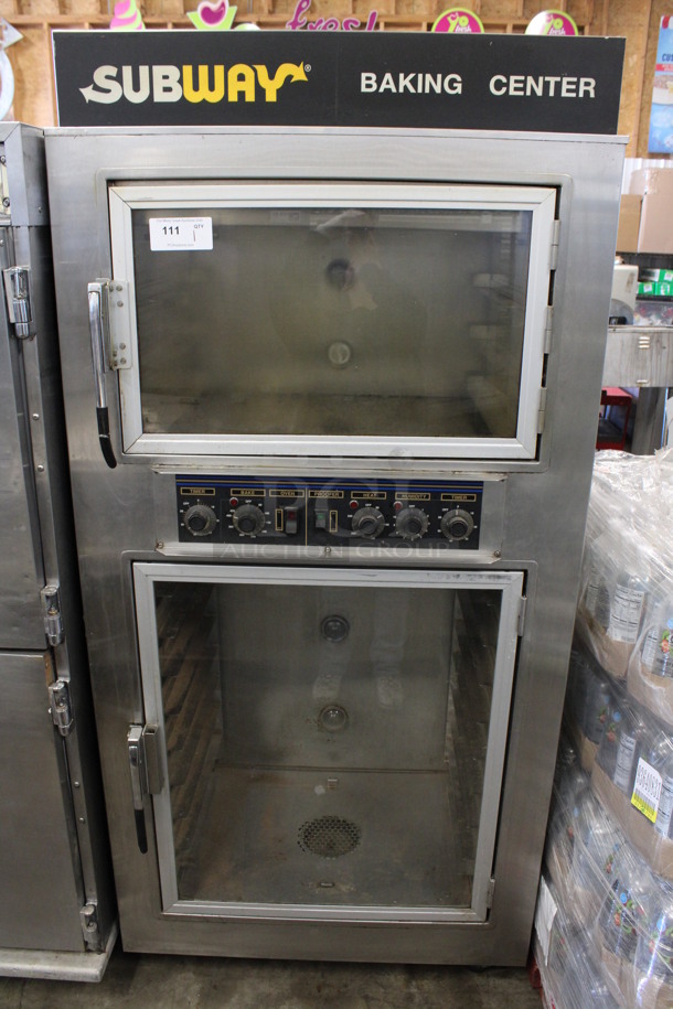 Nu Vu Model SUB-123 Stainless Steel Commercial Oven Proofer on Commercial Casters. 120/208 Volts, 3 Phase. 36x25x77