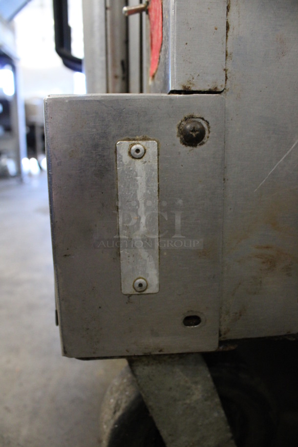 Vulcan Stainless Steel Commercial Natural Gas Powered Full Size Convection Oven w/ View Through Doors, Metal Oven Racks and Thermostatic Controls on Commercial Casters. 40.5x32x39 - Image 6 of 6