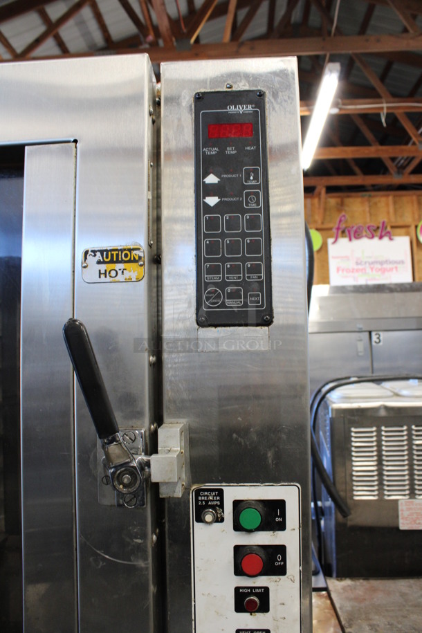 2 Oliver Model 690 Stainless Steel Commercial Electric Powered Convection Oven on Commercial Casters. 480 Volts, 3 Phase. 33452x78. 2 Times Your Bid! - Image 4 of 10