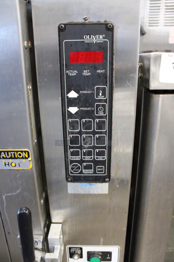 2 Oliver Model 690 Stainless Steel Commercial Electric Powered Convection Oven on Commercial Casters. 480 Volts, 3 Phase. 33452x78. 2 Times Your Bid! - Image 7 of 10