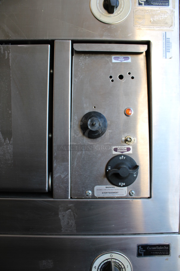 3 Garland Model 2155 Stainless Steel Commercial Electric Powered Single Deck Pizza Ovens. 480 Volts, 3 Phase. 55x36x76. 3 Times Your Bid! - Image 3 of 7