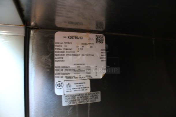 Kairak Model KBP-91S Stainless Steel Commercial Prep Table w/ Over Shelf on Commercial Casters. 115 Volts, 1 Phase. 91x34x58. Tested and Working! - Image 7 of 8