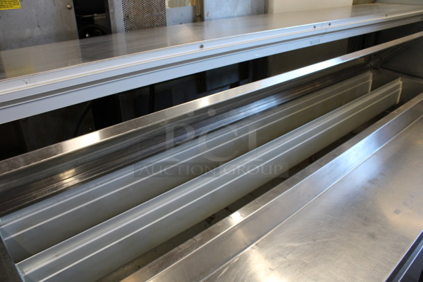 Kairak Model KBP-91S Stainless Steel Commercial Prep Table w/ Over Shelf on Commercial Casters. 115 Volts, 1 Phase. 91x34x58. Tested and Working! - Image 8 of 8
