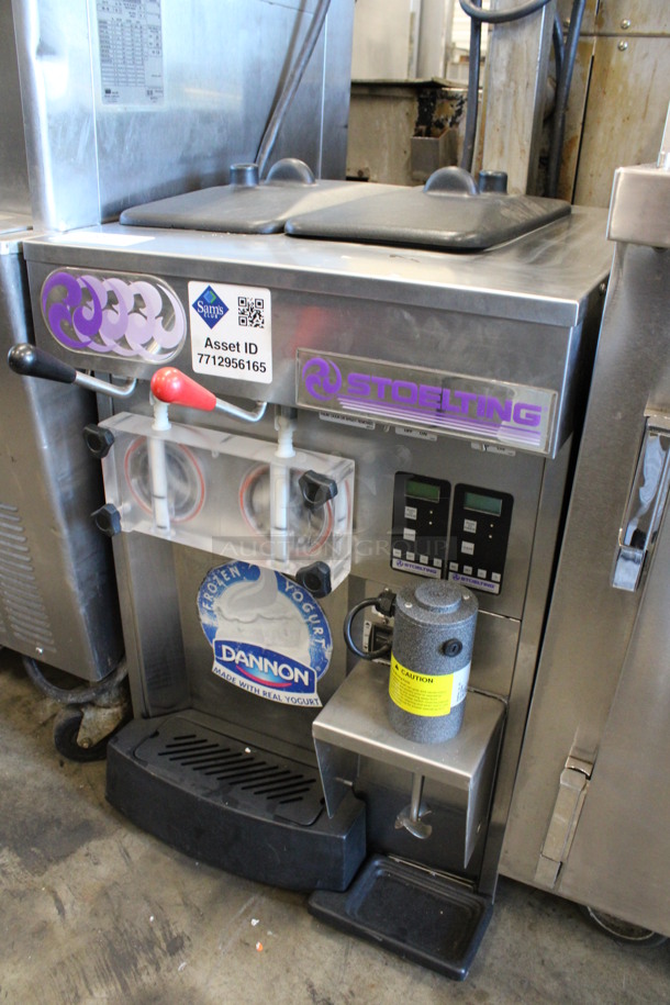 2011 Stoelting Model SF144-38I Stainless Steel Commercial Countertop Air Cooled 2 Flavor Soft Serve Ice Cream Machine w/ Milkshake Mixer. 208-230 Volts, 1 Phase. 22x32x34 - Image 6 of 8