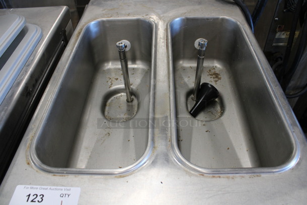 Taylor Model 794-33 Stainless Steel Commercial Floor Style Water Cooled 2 Flavor w/ Twist Soft Serve Ice Cream Machine on Commercial Casters. 208-230 Volts, 3 Phase. 20x34x59 - Image 7 of 7