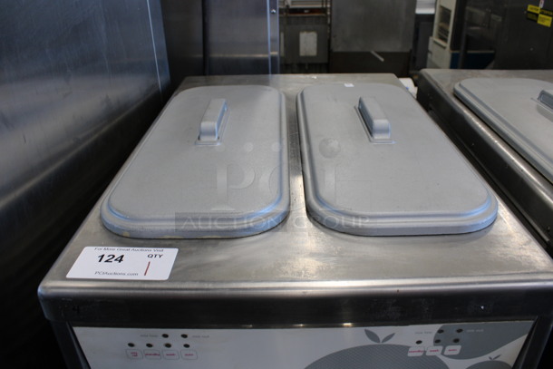 Taylor Model 794-33 Stainless Steel Commercial Floor Style Water Cooled 2 Flavor w/ Twist Soft Serve Ice Cream Machine on Commercial Casters. 208-230 Volts, 3 Phase. 20x34x59 - Image 4 of 6