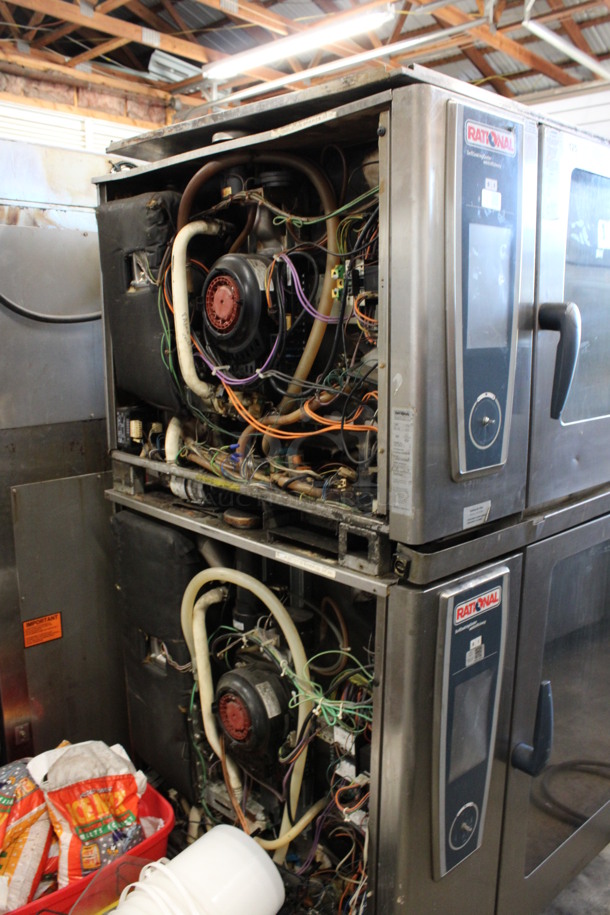 2 Rational 5Senses Stainless Steel Commercial Combitherm Self Cooking Center Convection Ovens on Commercial Casters. Top Model: SCC WE 62. Bottom Model: SCC WE 102. 480 Volts, 3 Phase. 42x40x73. 2 Times Your Bid! - Image 2 of 7