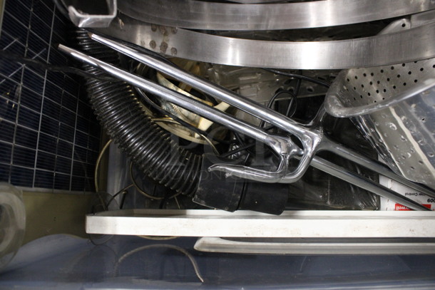 ALL ONE MONEY! Lot of Various Items Including Poly Buckets, Rack, Metal Rings, Metal Colander in Poly Bin! - Image 3 of 4