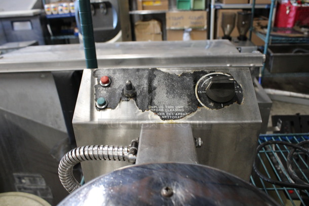 Stainless Steel Commercial Countertop Waffle Cone Press. 10x19x11. Tested and Does Not Power On - Image 4 of 4