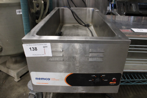 2019 Nemco Model 0055A-43 Stainless Steel Commercial Countertop Food Warmer. 120 Volts, 1 Phase. 15x30x10. Tested and Does Not Power On