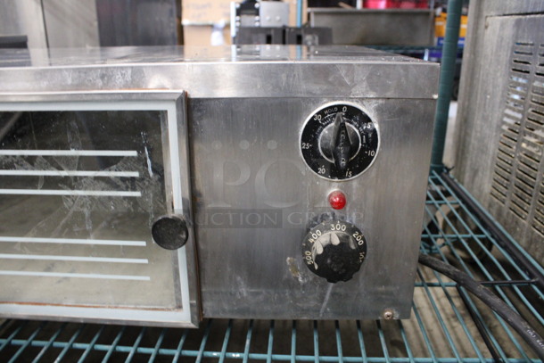 Stainless Steel Commercial Countertop Convection Oven w/ View Through Doors. 22.5x16x9.5. Tested and Working! - Image 2 of 4