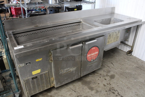 Ayr-king Model BBS-EC1 Stainless Steel Commercial Breader / Blender / Sifter Station. 115 Volts, 1 Phase. 100x35x42. Tested and Powers On But Does Not Get Cold - Image 1 of 7