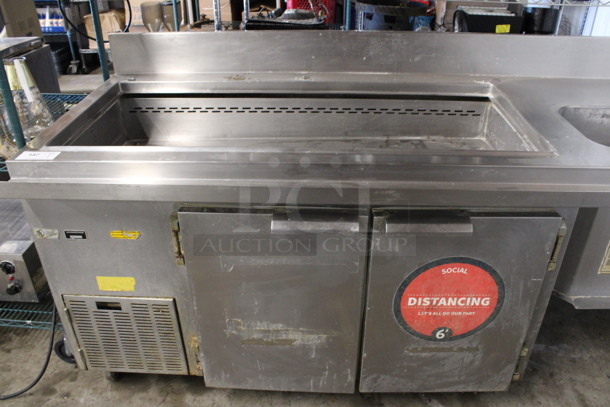 Ayr-king Model BBS-EC1 Stainless Steel Commercial Breader / Blender / Sifter Station. 115 Volts, 1 Phase. 100x35x42. Tested and Powers On But Does Not Get Cold - Image 2 of 7
